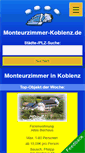 Mobile Screenshot of monteurzimmer-koblenz.de